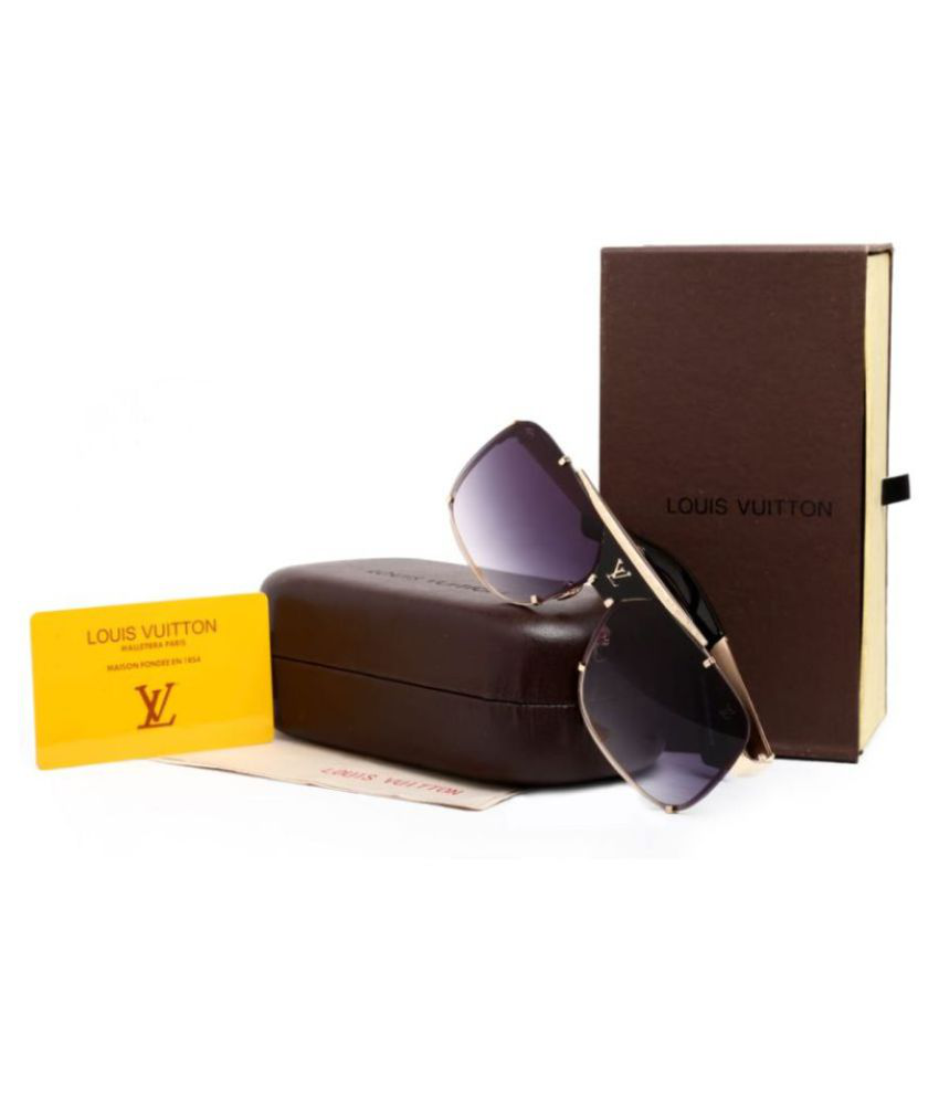 LOUIS VUITTON SUNGLASSES Black Square Sunglasses ( GRT66 ) - Buy LOUIS VUITTON SUNGLASSES Black ...