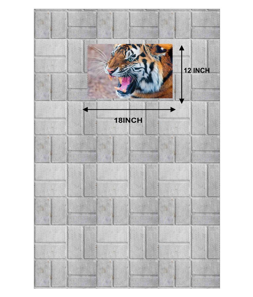 HK PRINTS Roar Tiger Wall Sticker Animals Sticker ( 45 x 30 cms ) Buy HK PRINTS Roar Tiger