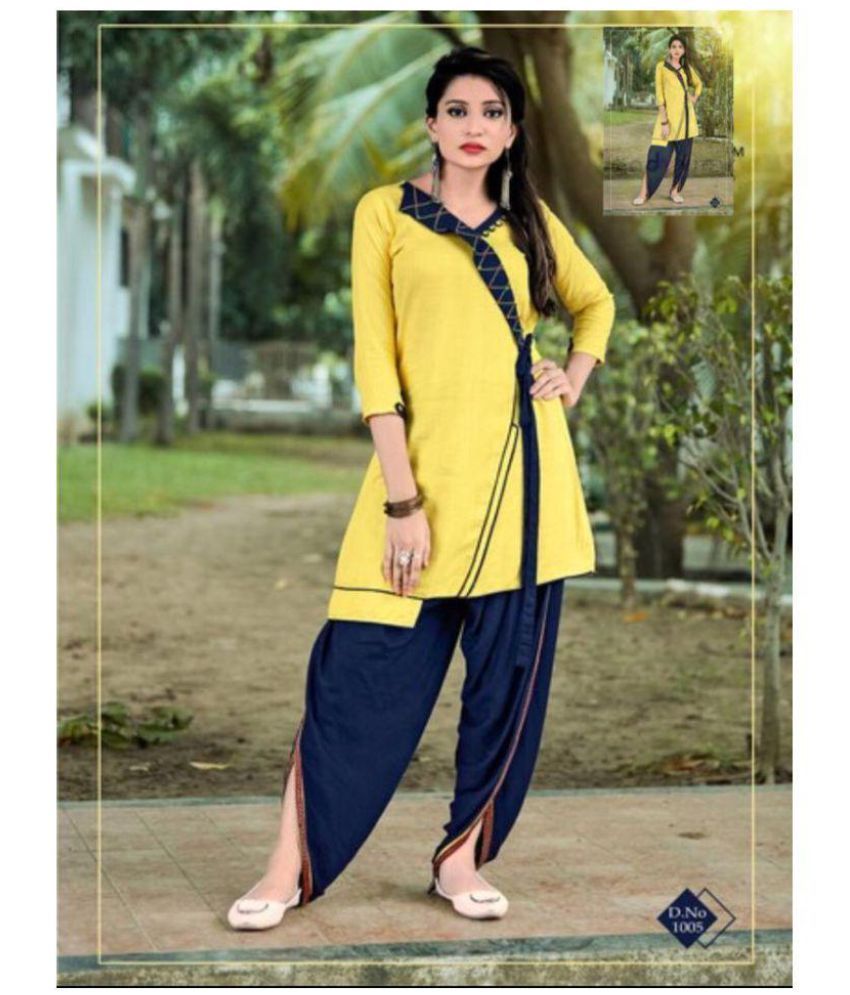 rayon patiala suit