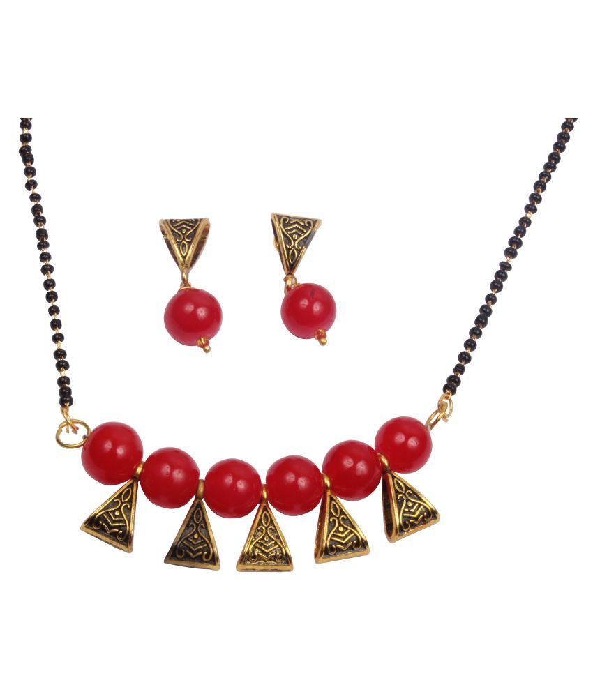 mangalsutra earring set
