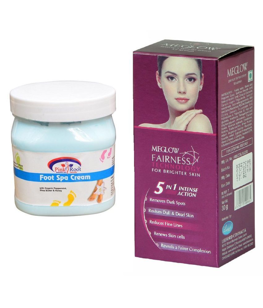 Pink Root Meglow , Foot Spa Cream Day Cream 500 ml Pack of 2 Buy Pink Root Meglow , Foot Spa