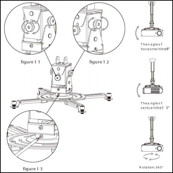 Buy Liberty Grandview GPCME4560 Ceiling Projector Mounts Online at