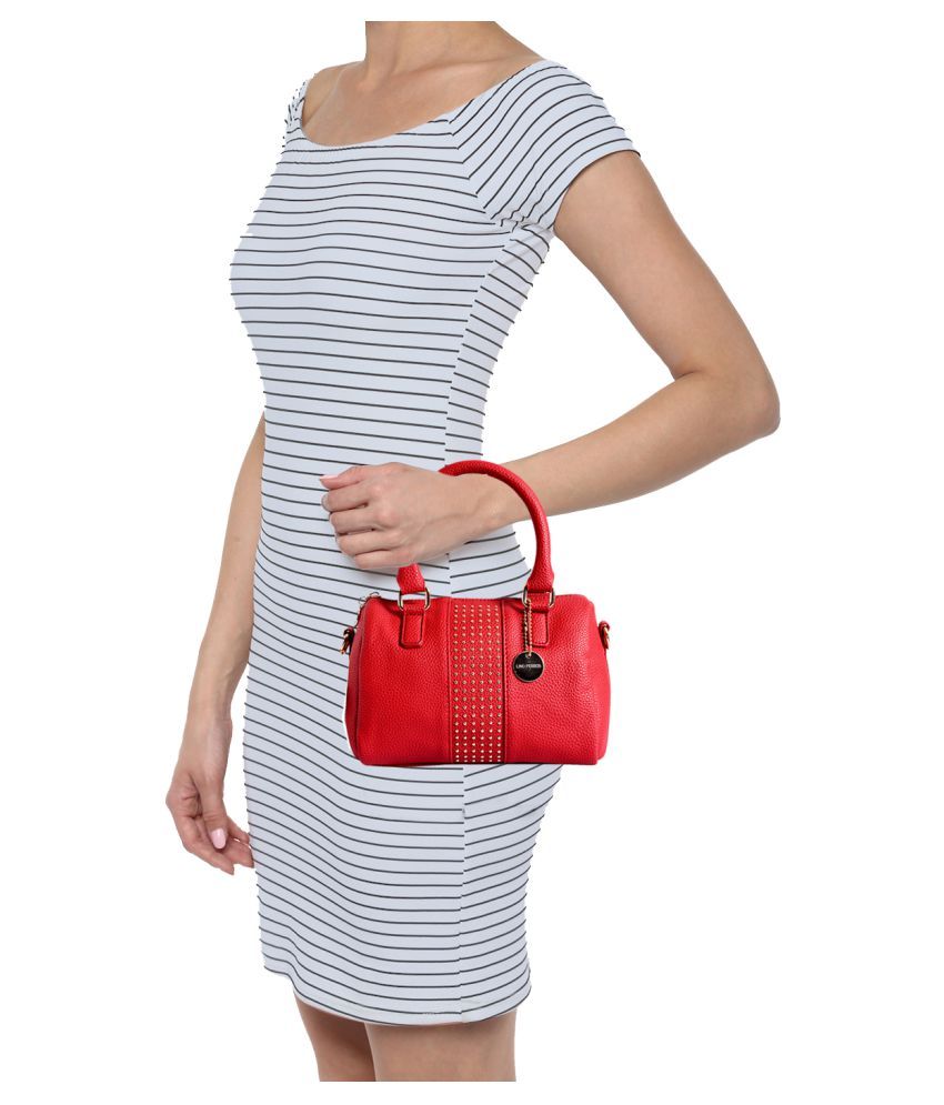 lino perros red handbag