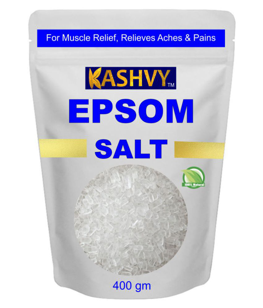 Kashvy Epsom Salt Fine Pain Relief 400 gm Pack of 2
