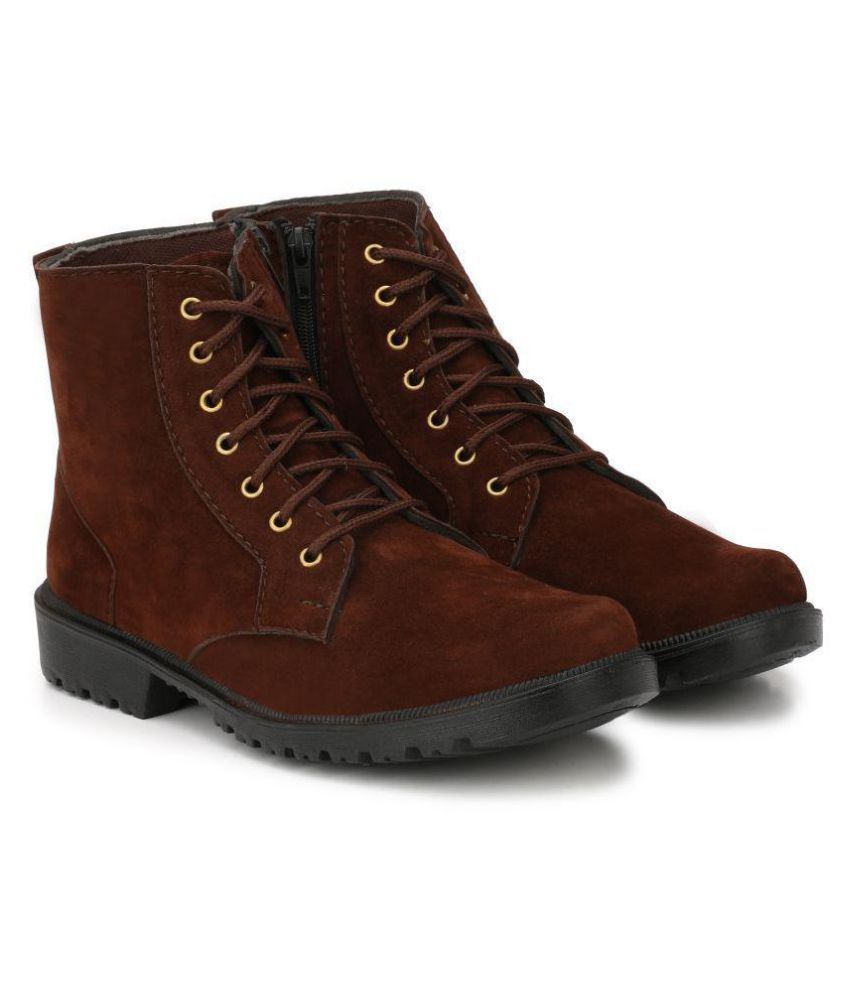 long maroon boots