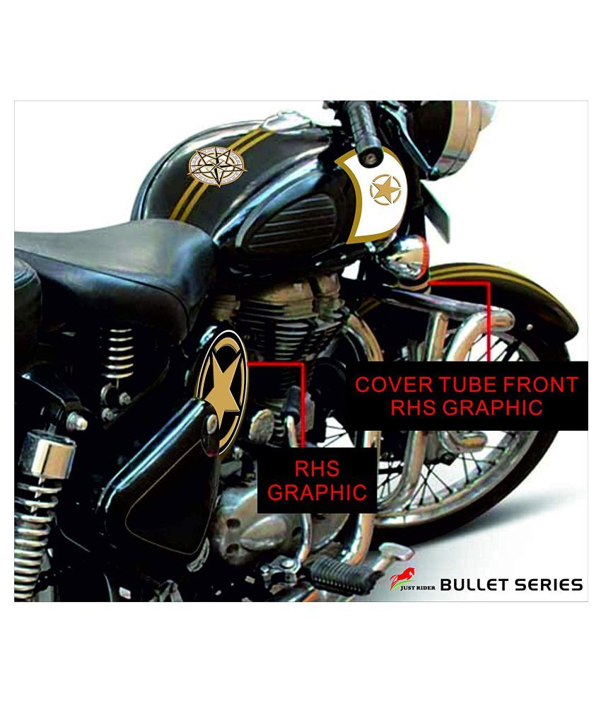 Just Rider Customized Fancy Graphic Decal Sticker for Royal Enfield