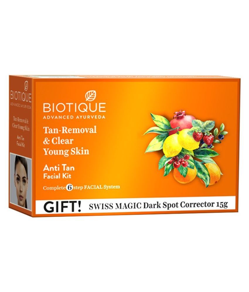 Biotique ANTITAN FACIAL KIT FOR TAN REMOVAL & CLEAR YOUNG SKIN Facial Kit mL Buy Biotique ANTI