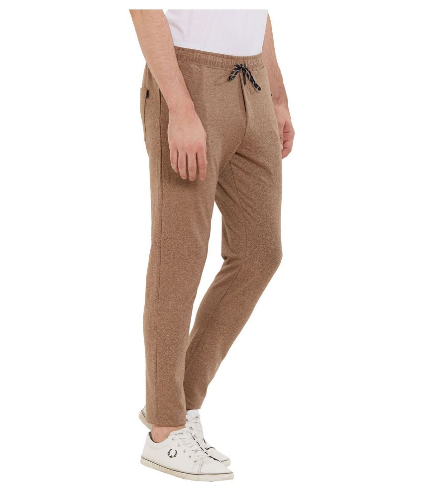 brown joggers plt