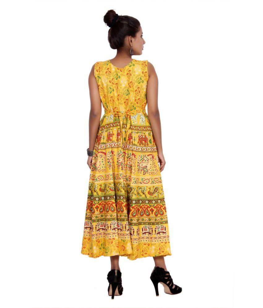 yellow fit and flare