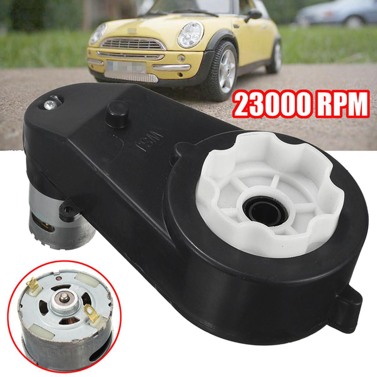 23000 RPM 12V Electric Motor Gear Box For Ride On Car Bike Kids Toy Spare 