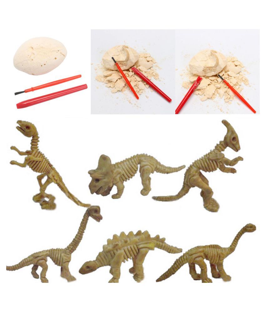 Dinosaur Egg Excavation Kit Archaeology Dig Up History Skeleton Fun Kid