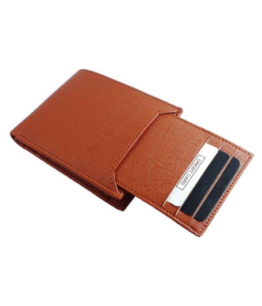     			Classic World PU Tan Casual Regular Wallet