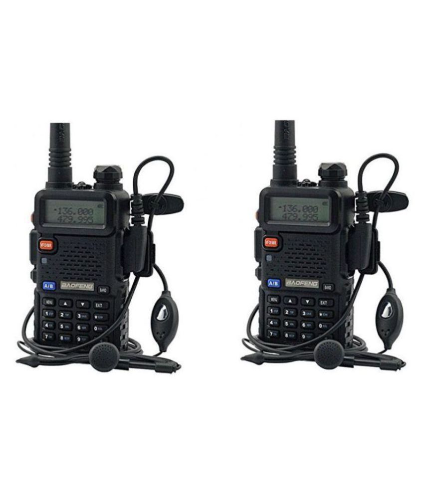 Baofeng UV-5R Walkie Talkie With Wide Frequency Range, FM Radio, LED