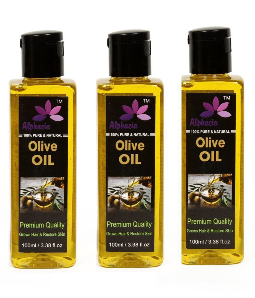     			Alphacia 100% Natural & Extra Light Olive Oil Hair Oil 300 ml Pack of 3