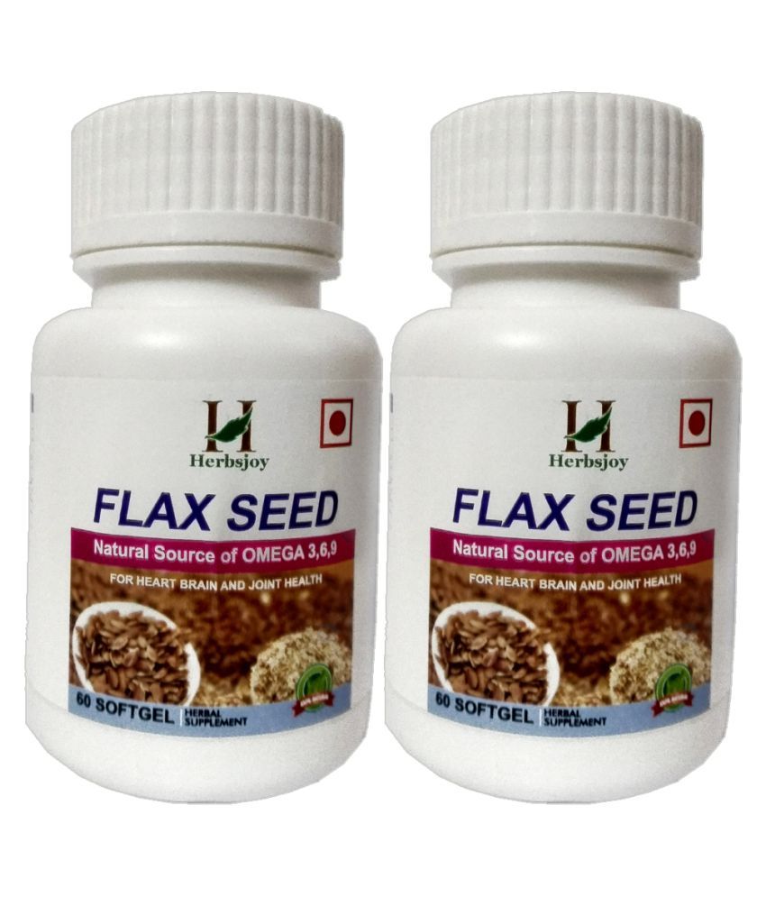 Herbsjoy Flaxseed Oil (120 NO) Capsule 500 mg Buy Herbsjoy Flaxseed