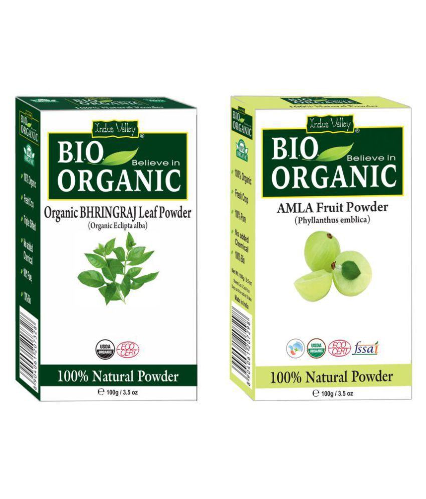     			Indus Valley Pure Amla Powder and Bhringraj Powder Combo Pack 200g