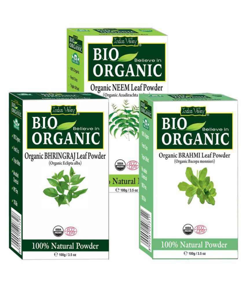     			Indus Valley BIO Organic Bhringraj, Brahmi & Neem Powder Combo Pack