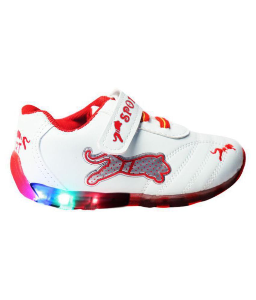     			LNG Lifestyle Led Lights Shoes Boy & Girl (Red)