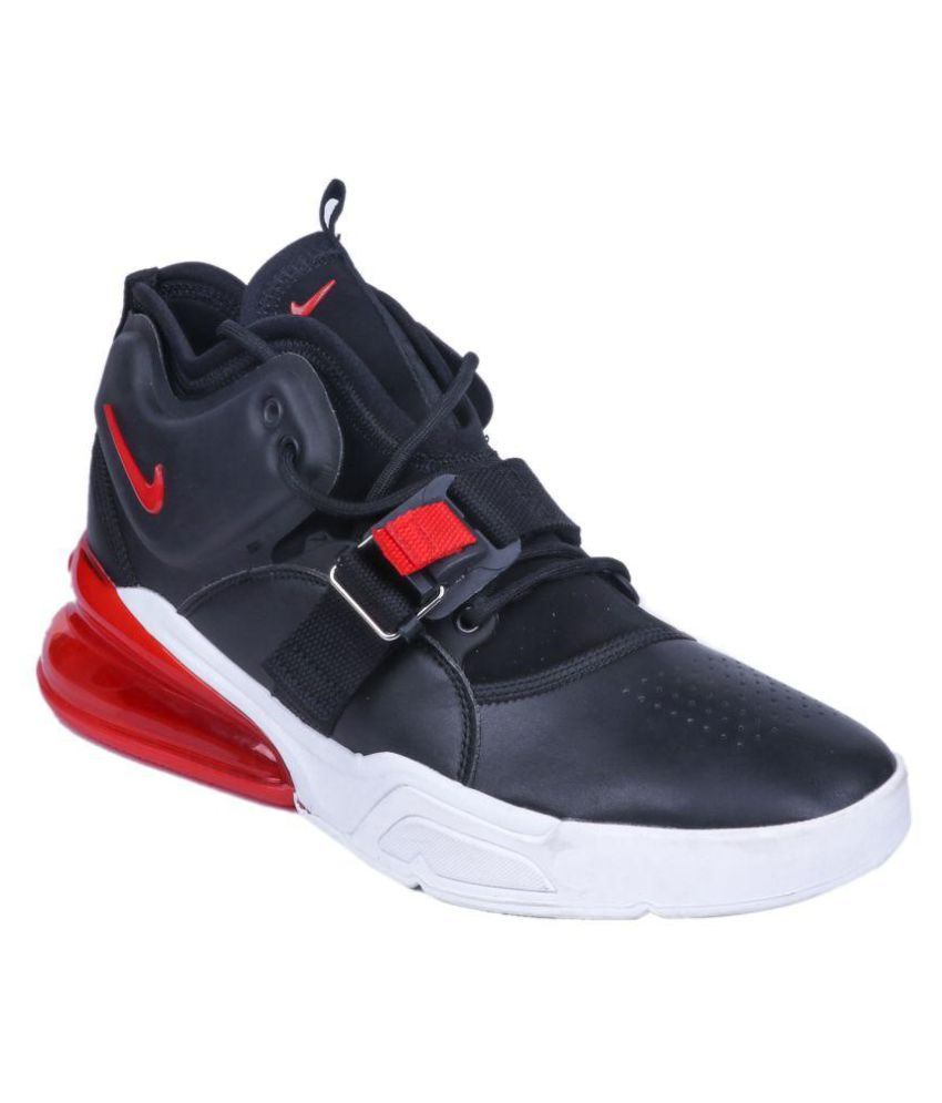 nike air force 270 black red