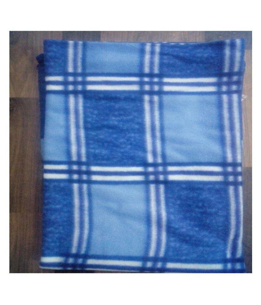 Panipat Textile Hub Single Polar Fleece Checks Blanket Buy Panipat