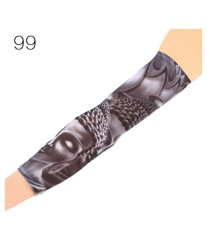 2 Pcs Cool Simulation Tattoo Glove Arm Riding Sunscreen Buy Online at