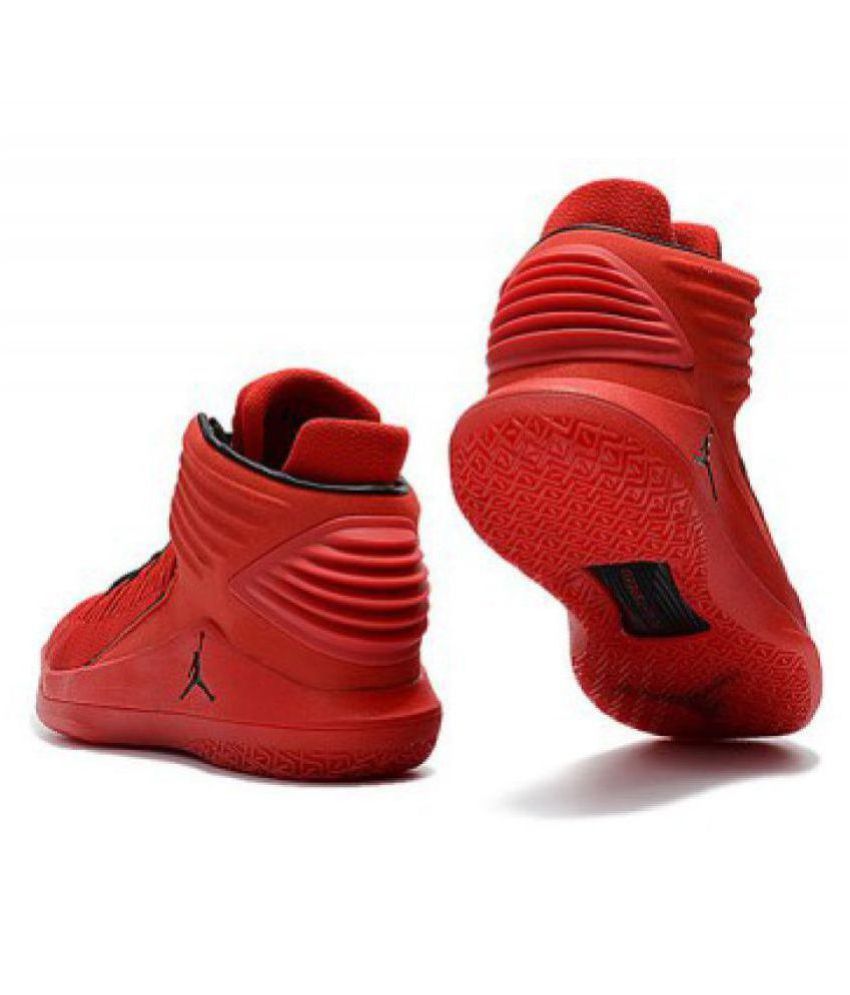 red colour shoes