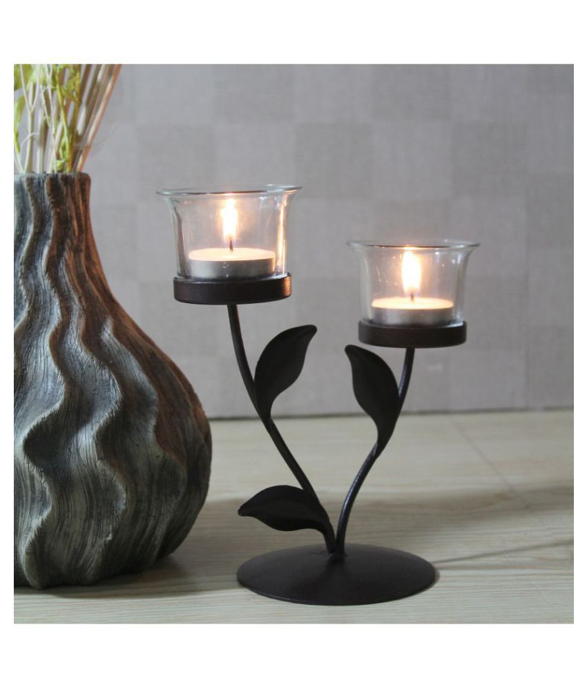     			Hosley Brown Table Top Iron Tea Light Holder - Pack of 1