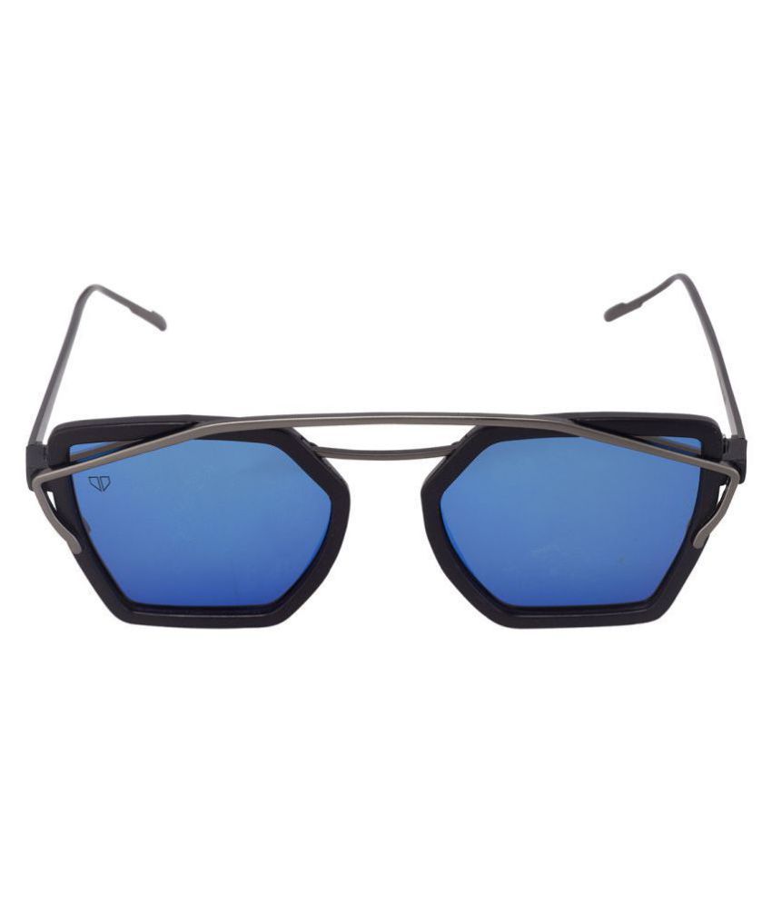     			Walrus - Blue Panto Sunglasses ( WS-CRN-III-030218 )