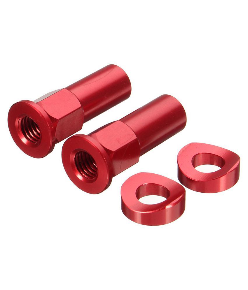 1Pair Motocross Motorbike Rim Lock Covers Nuts Washers With 8mm x 1