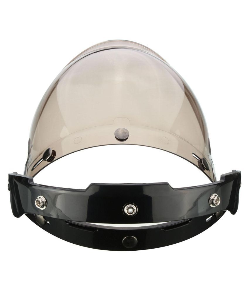 3Snap Button Bubble Visor Flip Up Wind Face Shield Lens for Motorcycle