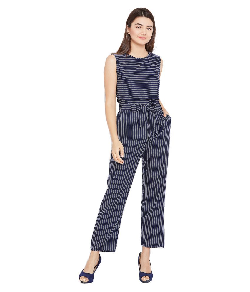 navy crepe jumpsuit