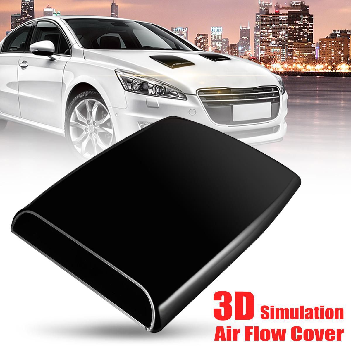 ABS Simulation Car Air Flow Intake Hood Scoop Vent Bonnet Decor Cover Decorative