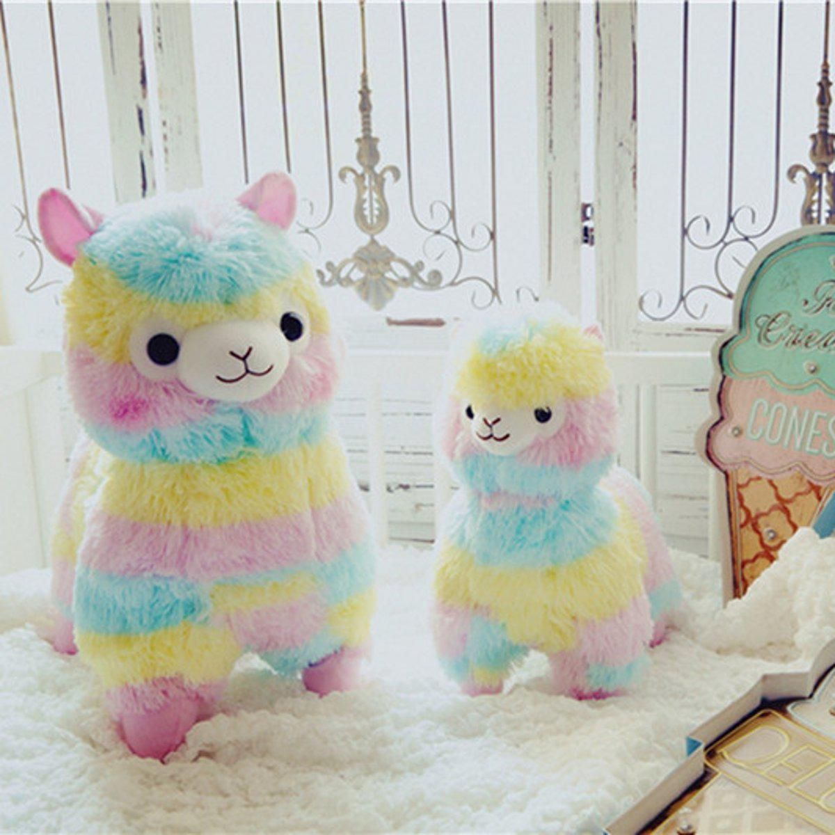 alpaca stuffed animal rainbow