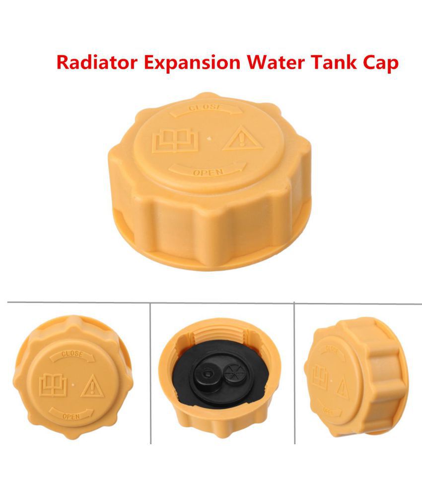 GOZAR Yellow Radiator Expansion Water Tank Cap For Ford Vauxhall Saab Mazda Daewoo 