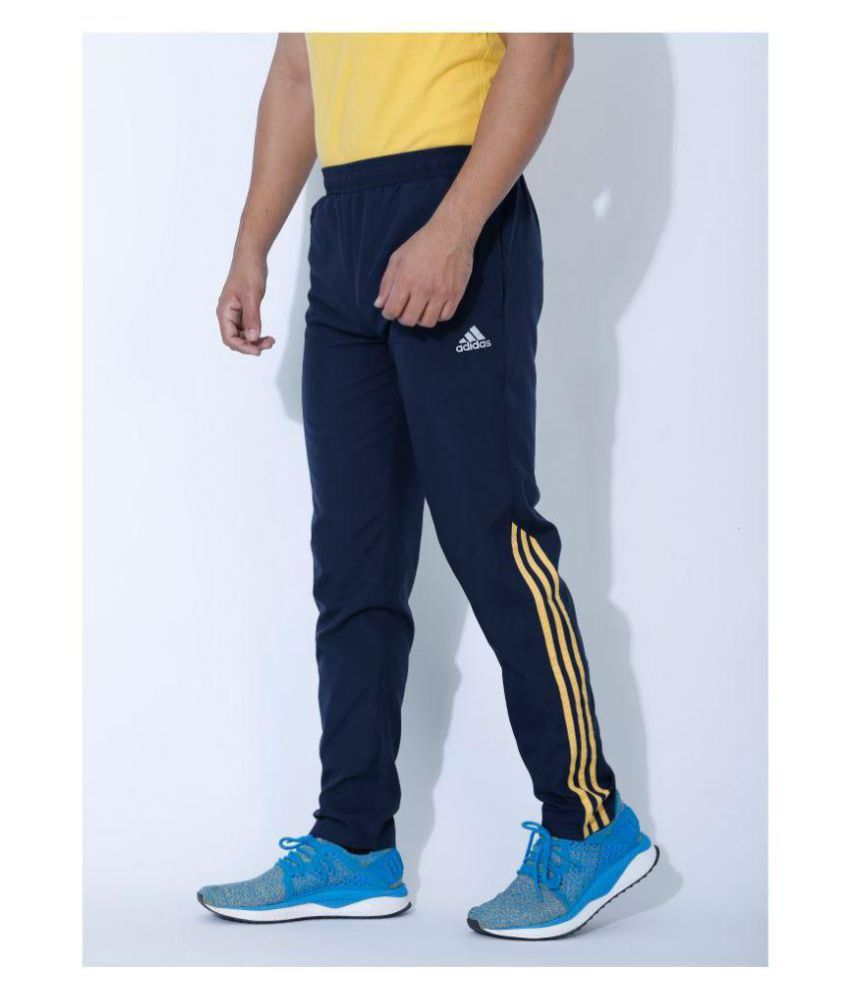 Adidas AS Navy Polyester Track pants - Buy Adidas AS Navy Polyester