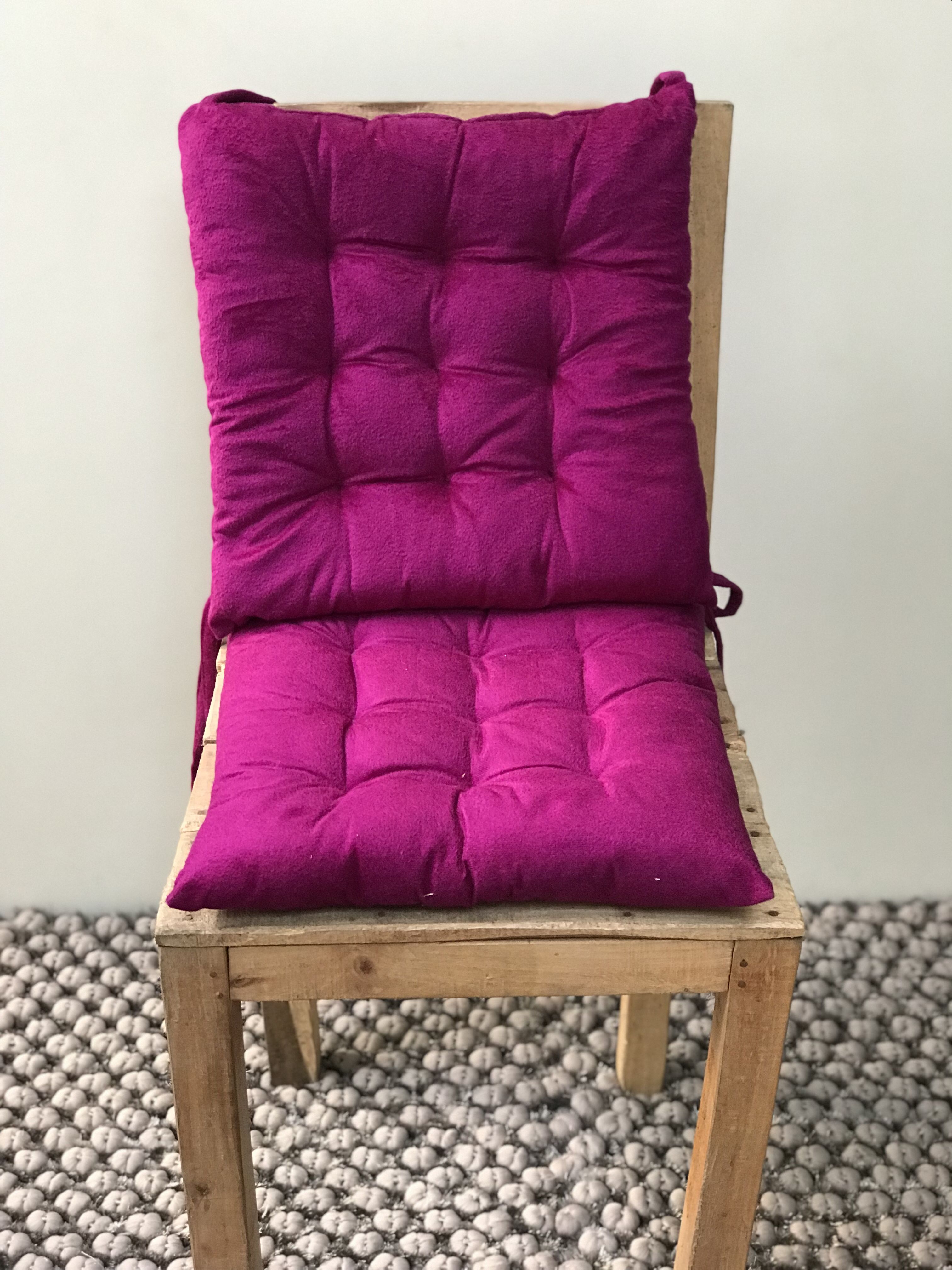 My House Set Of 2 Pink Velvet Chair Pads Buy Online At Best Price