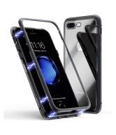 Apple Iphone 8 Plus Magnetic Cover Case JMA - Black Original Metal Auto-Fit Magnetic Glass Case