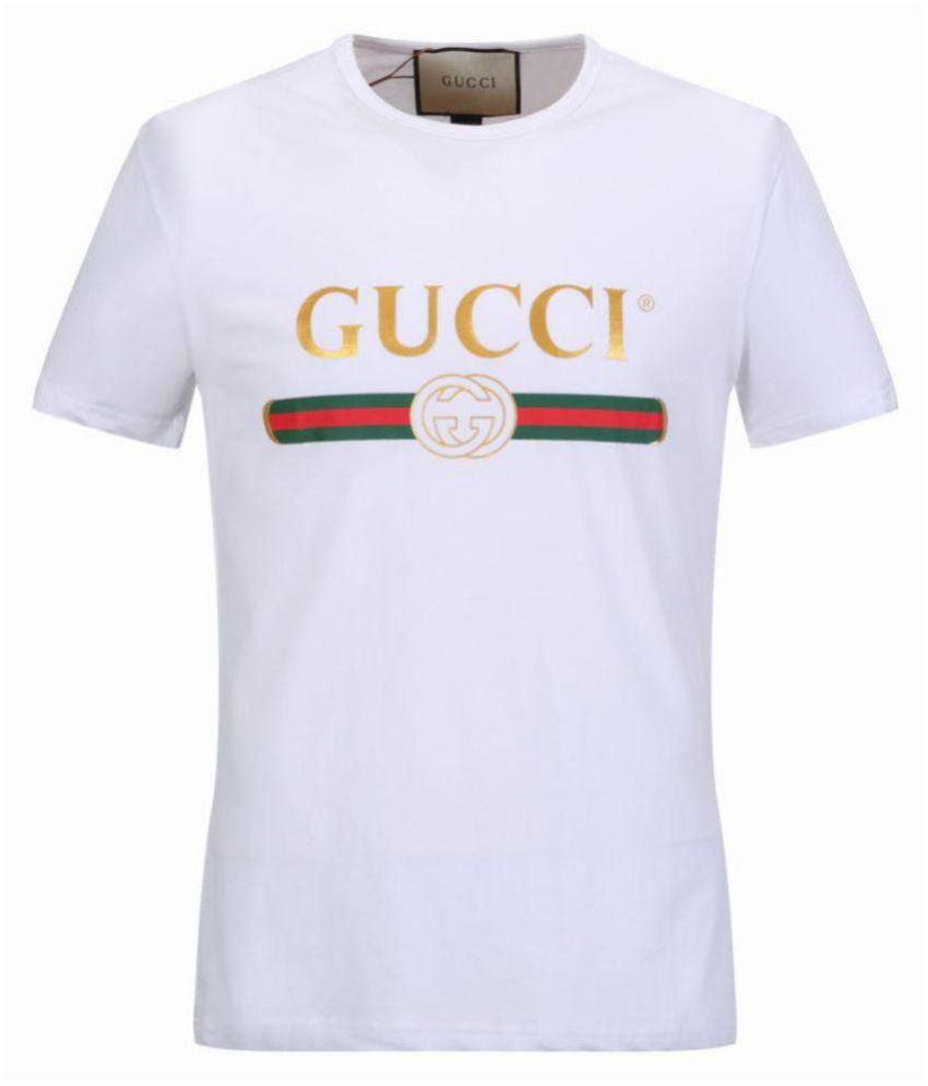 Gucci White Cotton T-Shirt Single Pack 