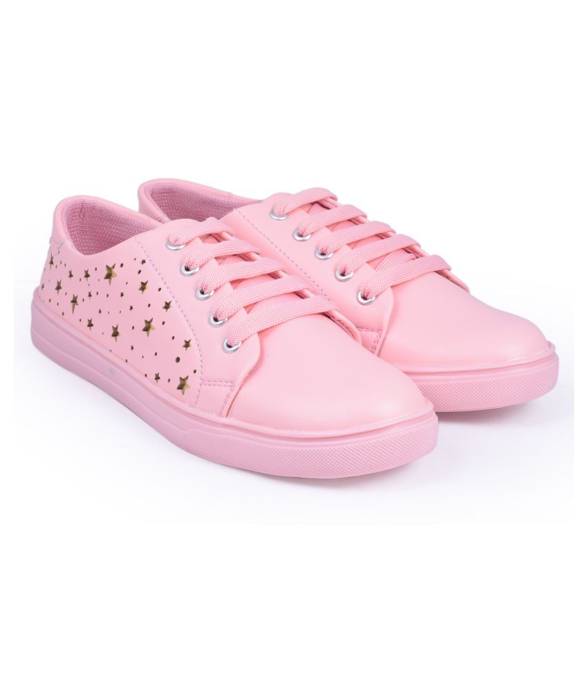 zappy pink casual shoes