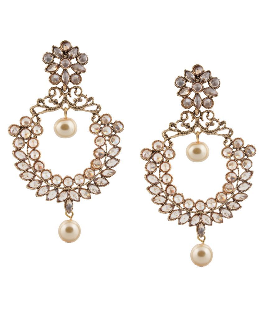     			Piah Fashion Gold Plated Tradational Full LCT Stone Earring For Women and Girl