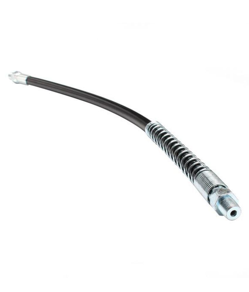 New 400mm Flexible Manual Grease Gun Hose Pneumatic Butter Pipe with Spring 
