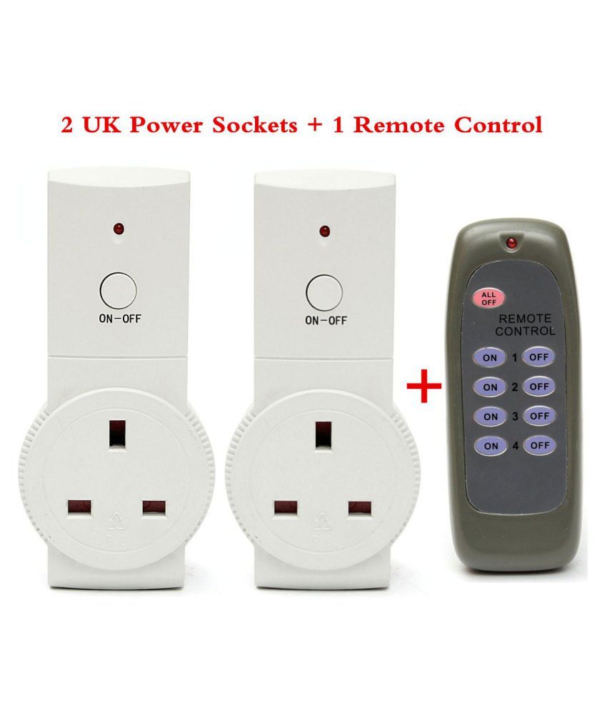 Buy 2 4pack Wireless Remote Control Socket Switch Home Mains Uk Plug Ac 