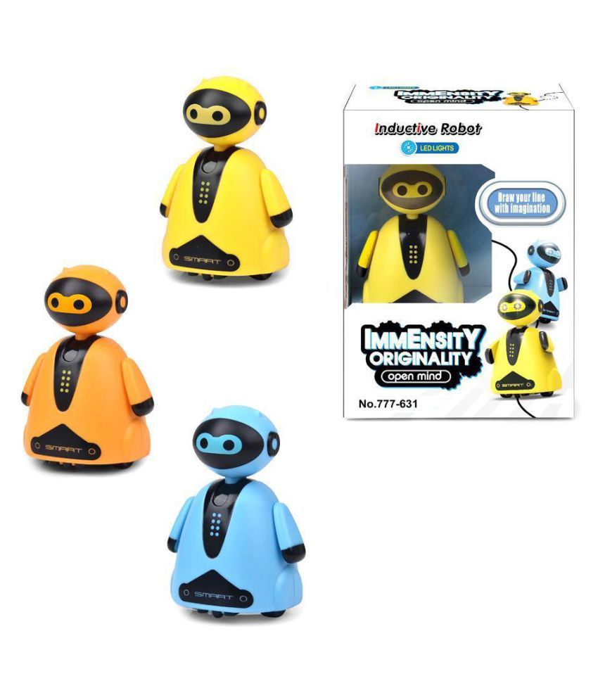 Kids Novelty Inductive Mini Robot Toy Follow Black Lines Toys Buy