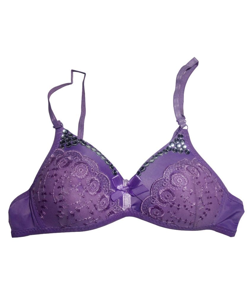 Buy Shubh Upahaar Cotton Minimizer Bra Purple Online at Best Prices