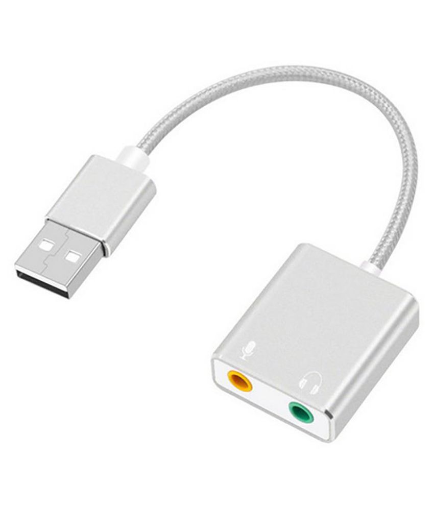 usb to 3.5 mm stereo jack headset audio adapter