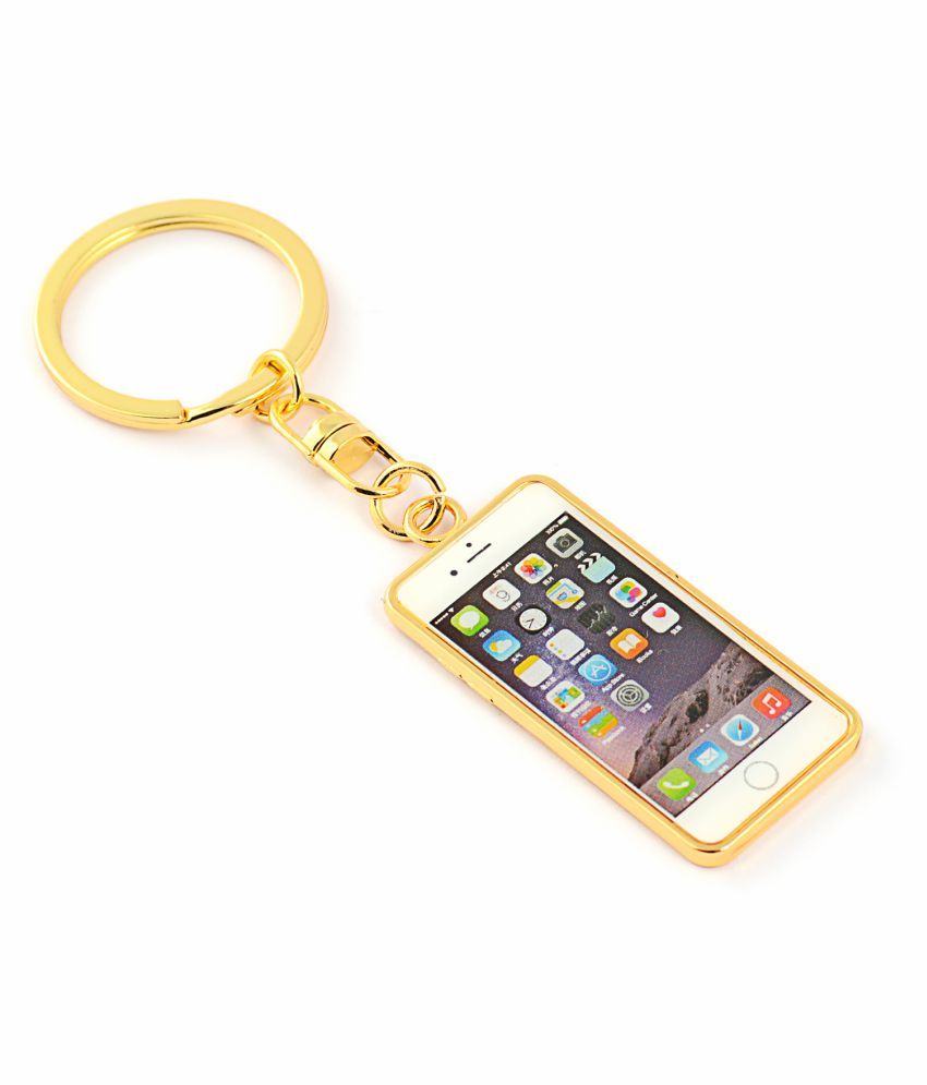Charming Treasures iPhone Designer Keychain in Golden Colour Buy