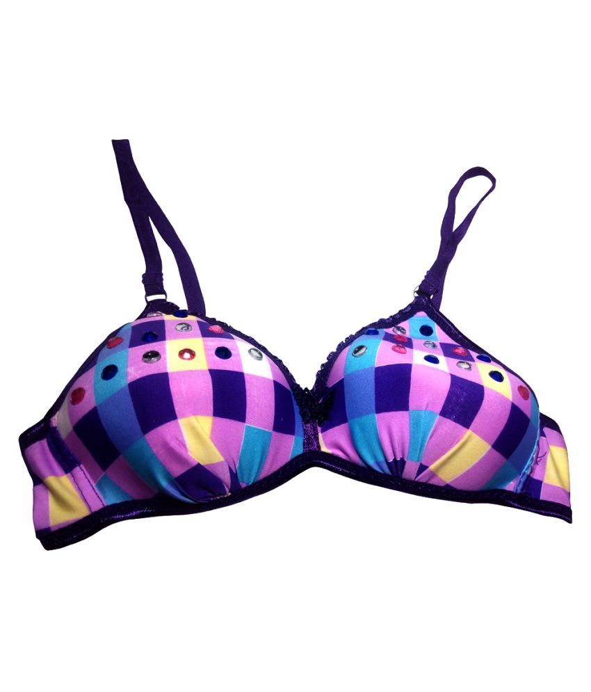 Buy Shubh Upahaar Cotton Seamless Bra Multi Color Online at Best