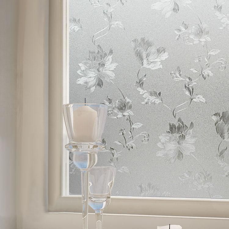 40cmX200cm Modern Flower Pattern Glass Stickers Bathroom Balcony ...