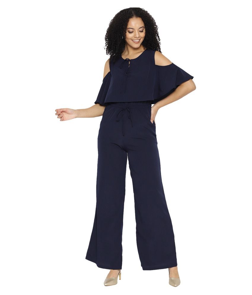 navy crepe jumpsuit