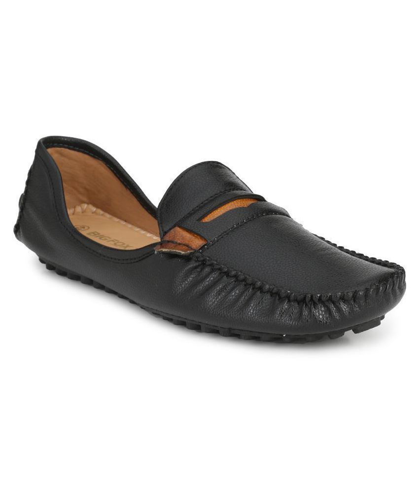 lee fox loafers black